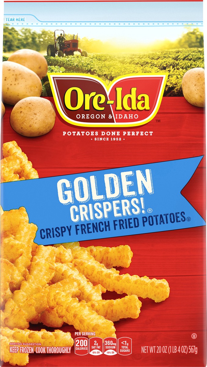slide 6 of 9, Ore-Ida Golden Crispers! Crispy French Fry Fried Frozen Potatoes, 20 oz Bag, 20 oz