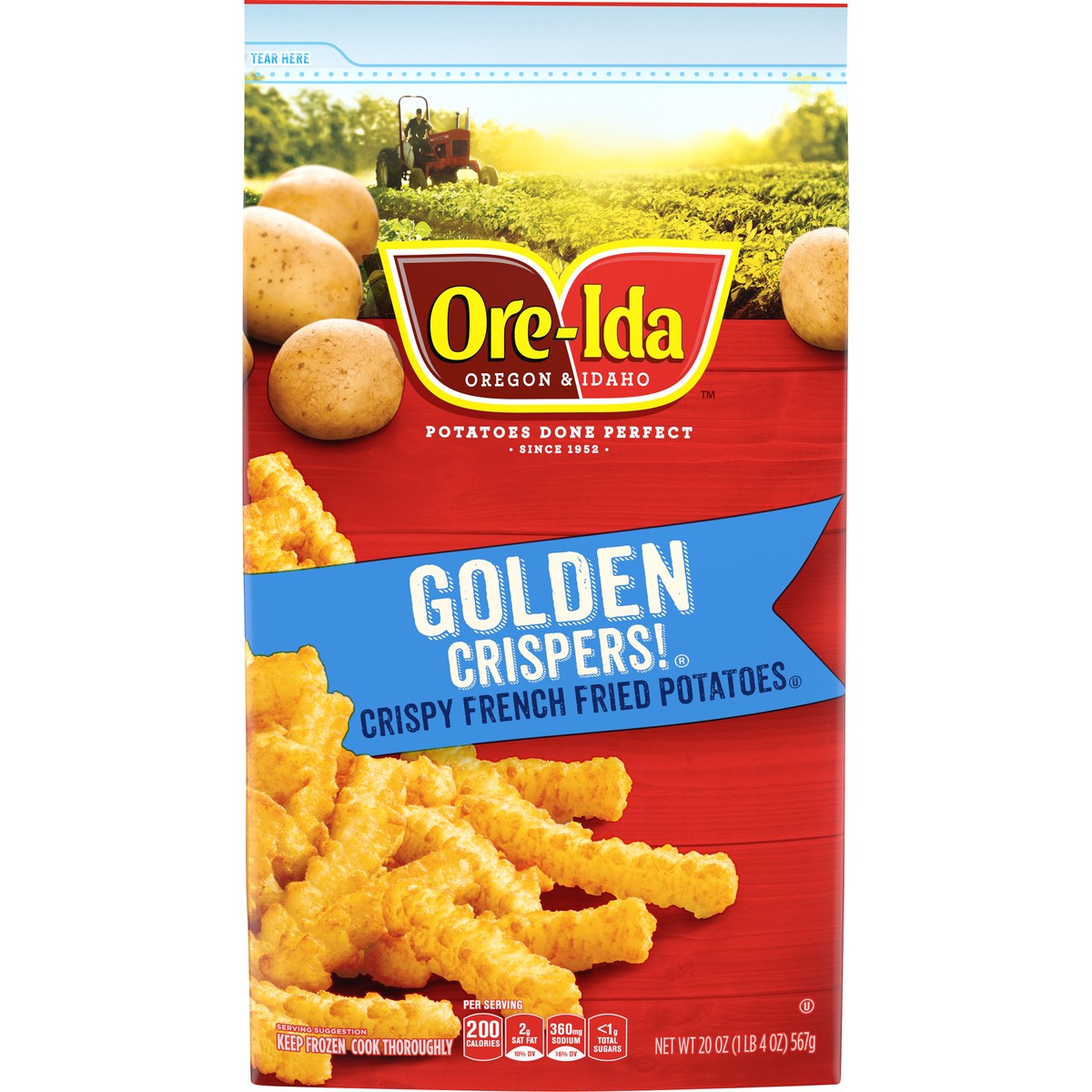 slide 1 of 9, Ore-Ida Golden Crispers! Crispy French Fry Fried Frozen Potatoes, 20 oz Bag, 20 oz