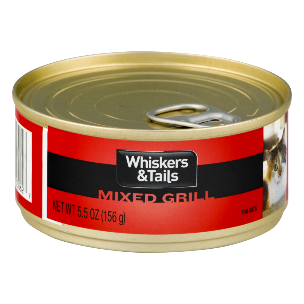 slide 1 of 1, Whiskers & Tails for Cats Mixed Grill, 5.5 oz
