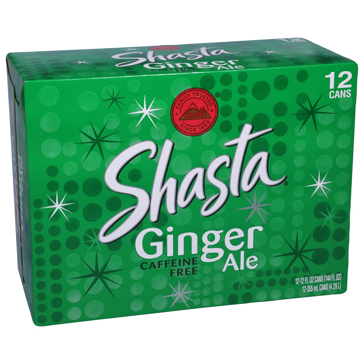 slide 9 of 12, Shasta Caffeine Free Ginger Ale - 12 ct, 12 ct