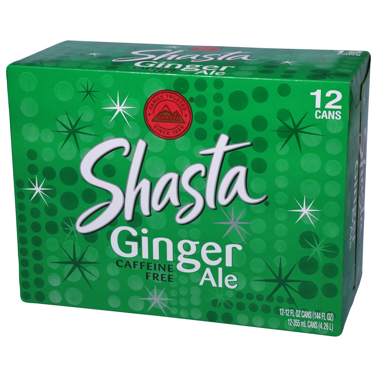 slide 12 of 12, Shasta Caffeine Free Ginger Ale - 12 ct, 12 ct