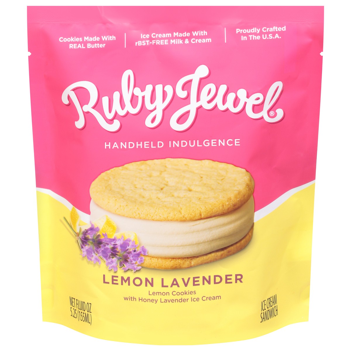 slide 1 of 9, Ruby Jewel Lemon Honey Lavendar Cookie Sandwich, 5.25 oz