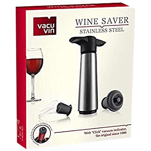 slide 1 of 1, Vacu Vin - Wine Saver Stainless Gift Set, 5 ct