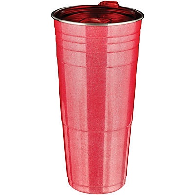 slide 1 of 1, Haven & Key Pink Summer Stainless Steel Party Cup, 33 oz