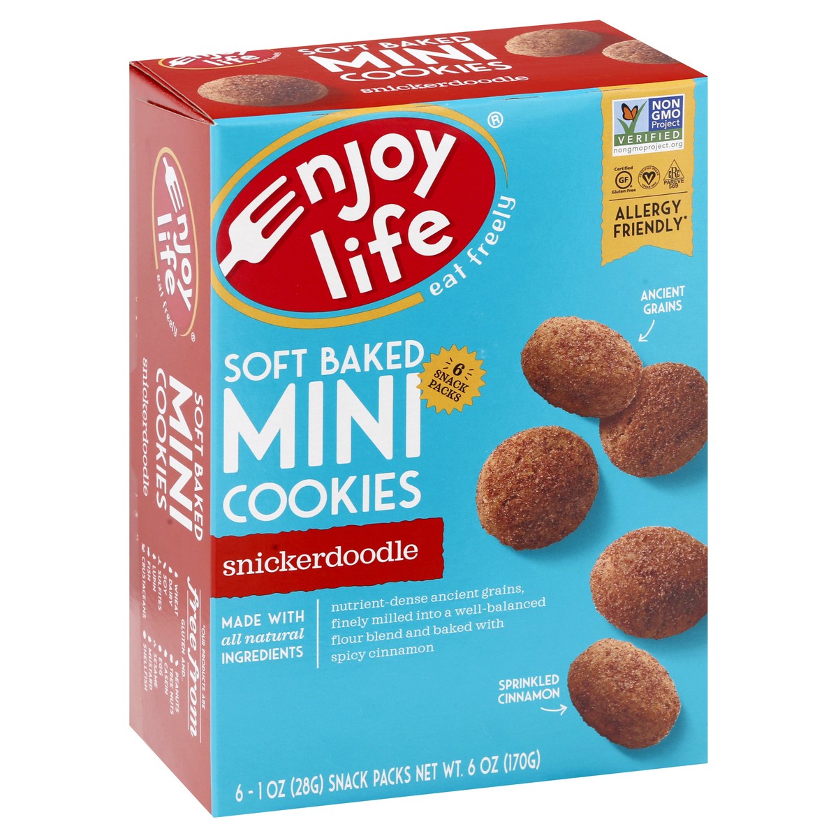 slide 2 of 9, Enjoy Life Soft Baked Snickerdoodle Mini Cookies 6 ea, 6 ct