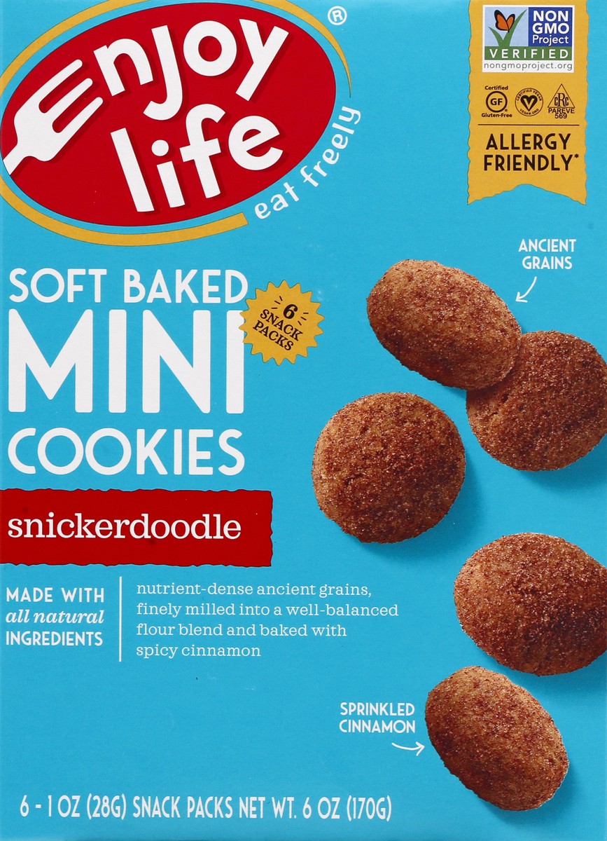 slide 6 of 9, Enjoy Life Soft Baked Snickerdoodle Mini Cookies 6 ea, 6 ct