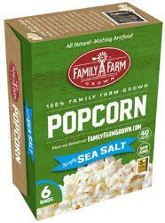 Family Farm Grown Sea Salt Microwave Popcorn