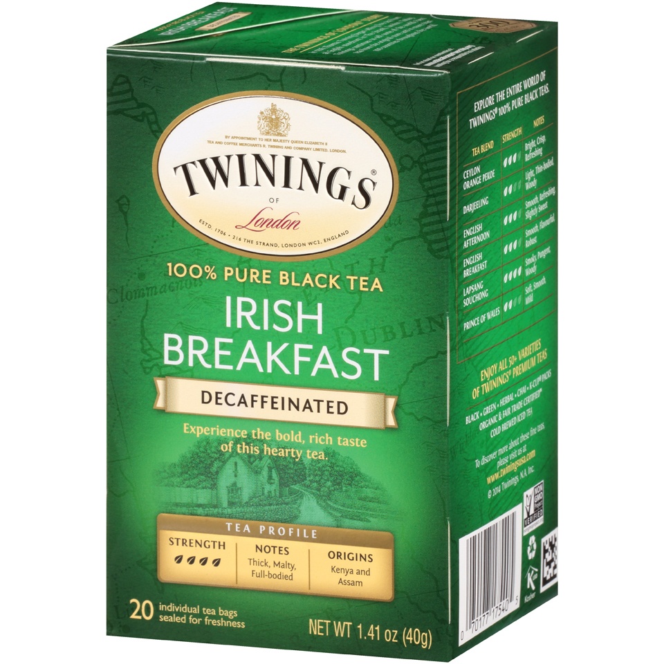 slide 3 of 7, Decaffeinated Irish Breakfast 20 ct Tea Bags, 20 ct; 1.41 oz