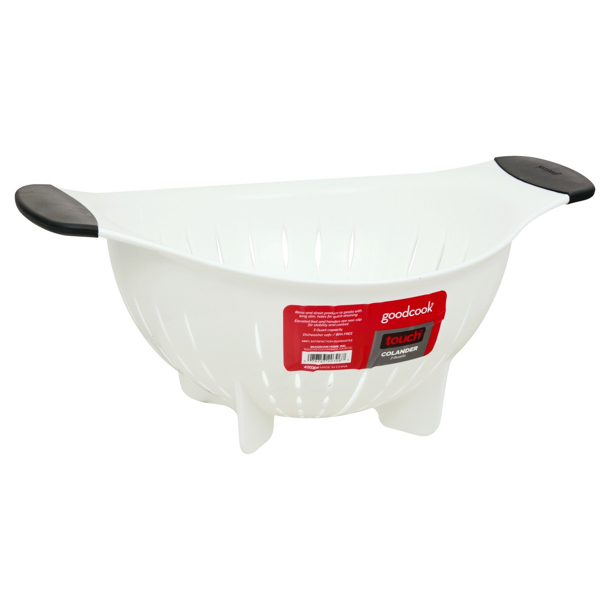 slide 4 of 9, Good Cook Touch Plastic Colander, 1 ct