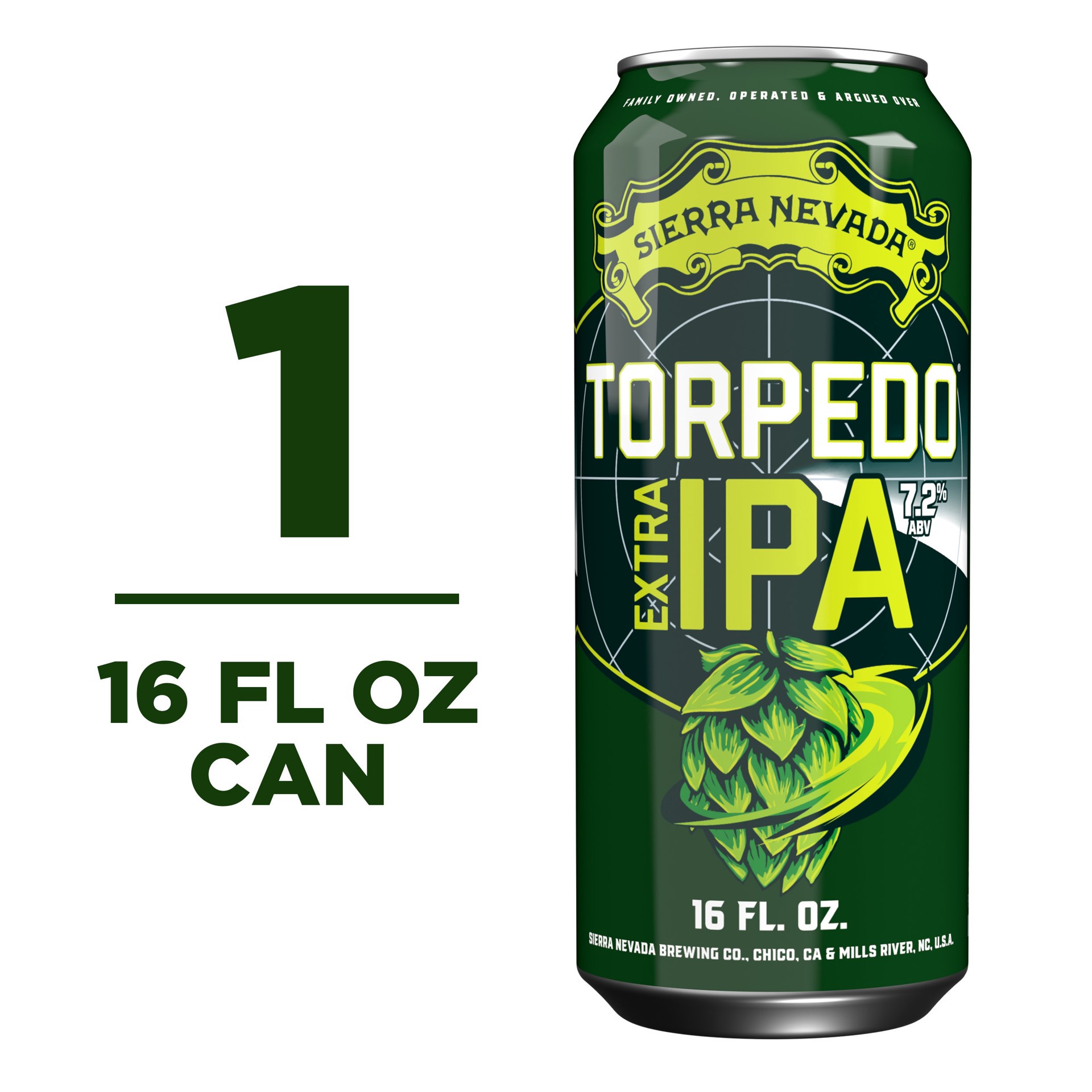 slide 1 of 8, Sierra Nevada Torpedo Extra IPA Craft Beer 16oz Can, 16 oz