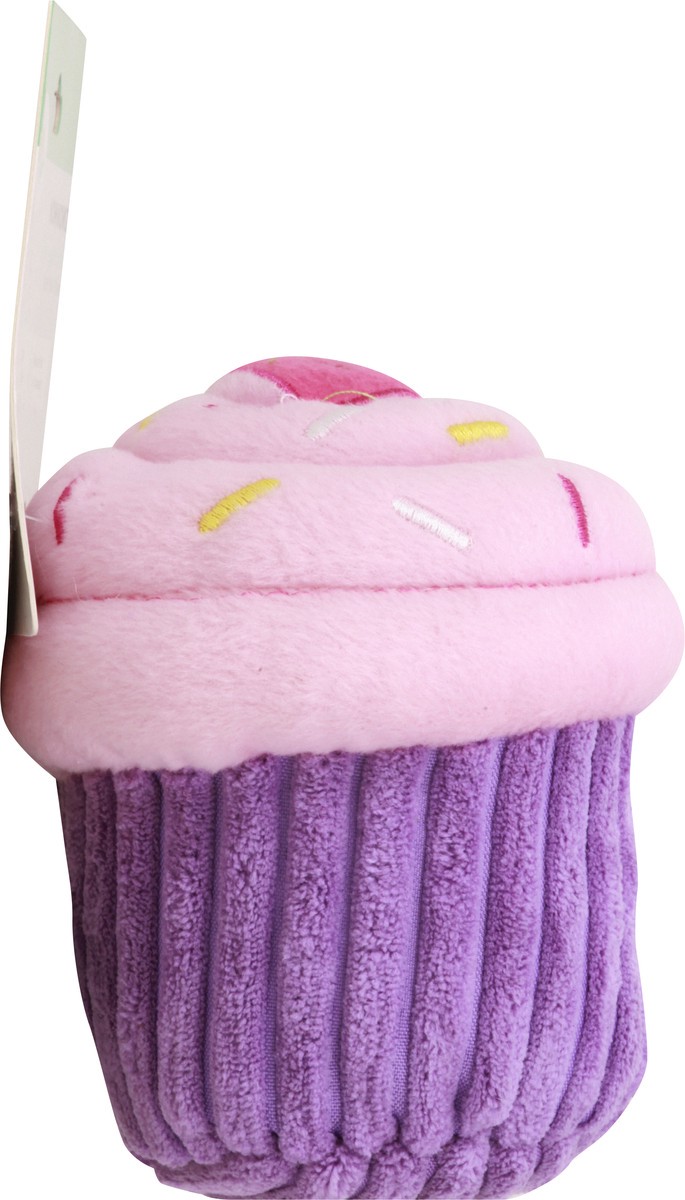 slide 7 of 9, Zippy Paws Nomnomz Pink Cupcake Squeaky Plush Dog Toy 1 ea, 1 ct