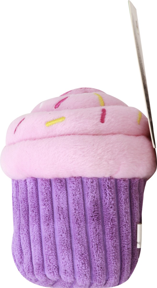 slide 3 of 9, Zippy Paws Nomnomz Pink Cupcake Squeaky Plush Dog Toy 1 ea, 1 ct