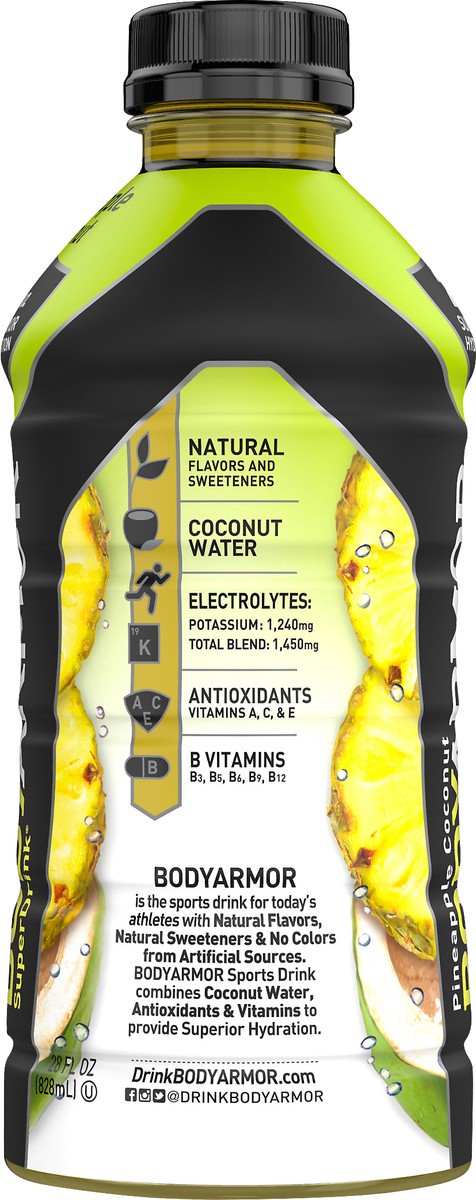 slide 4 of 10, BODYARMOR Body Armor Pineapple Coconut - 28 oz, 28 oz