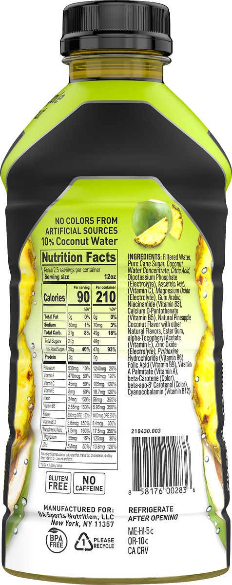 slide 5 of 10, BODYARMOR Body Armor Pineapple Coconut - 28 oz, 28 oz