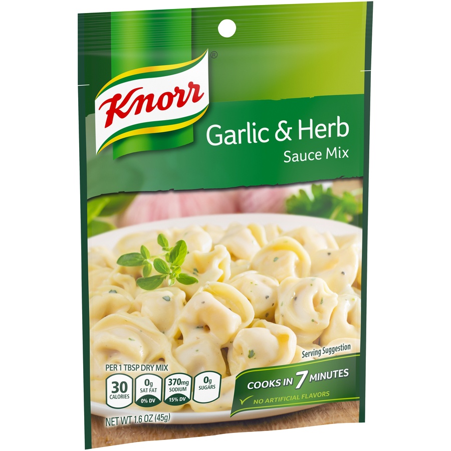 slide 3 of 6, Knorr Garlic & Herb Sauce Mix, 1.6 oz