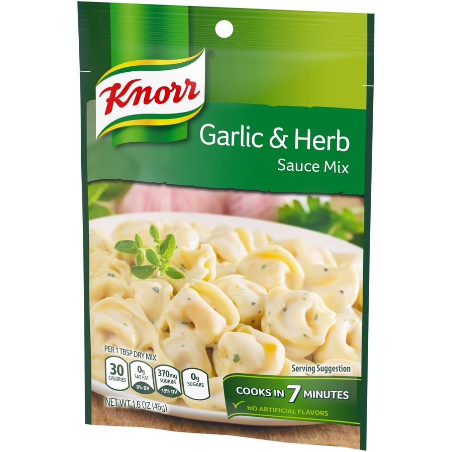 slide 4 of 6, Knorr Garlic & Herb Sauce Mix, 1.6 oz