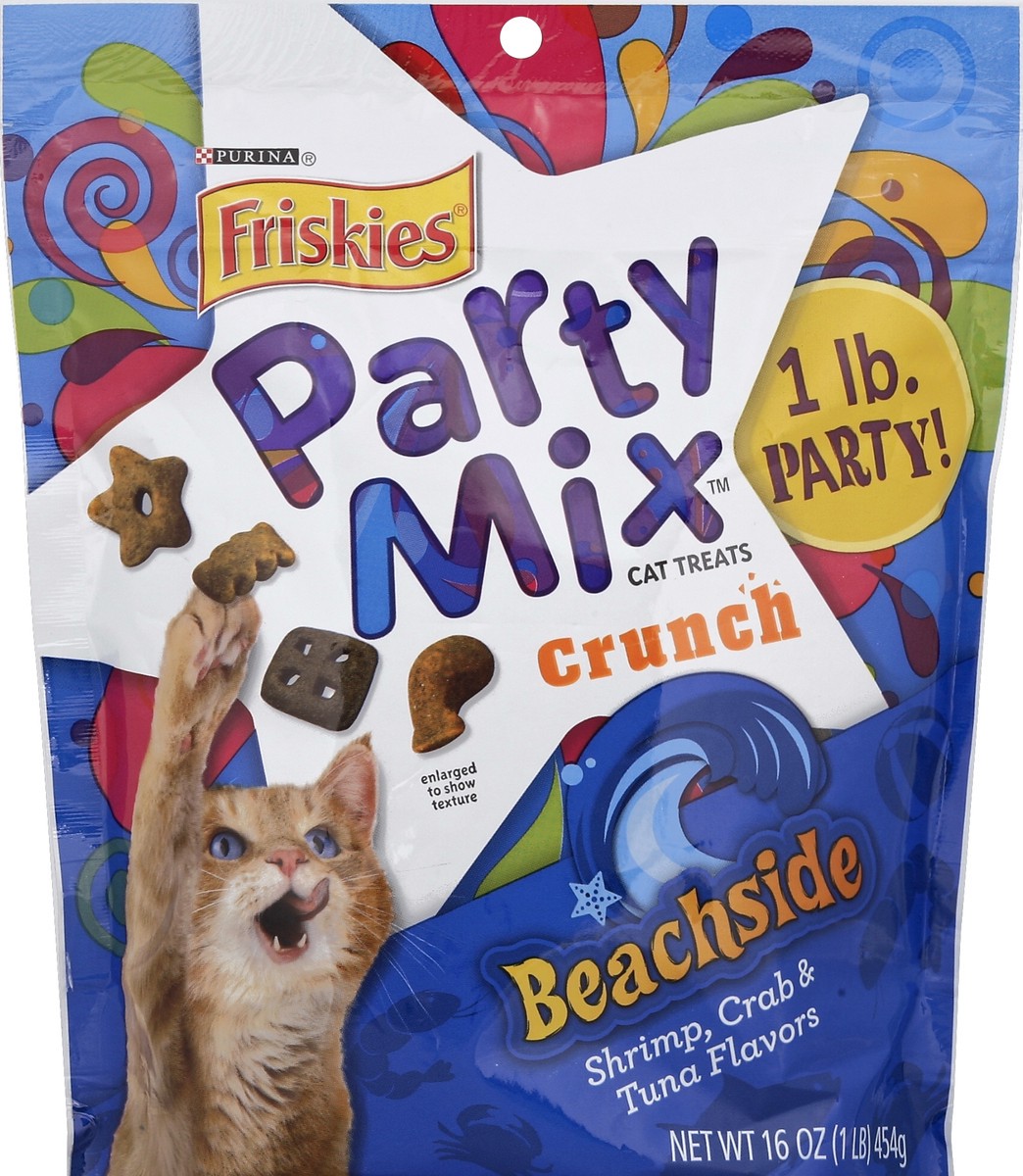 slide 2 of 2, Purina Friskies Made In Usa Facilities Cat Treats, Party Mix Beachside Crunch Ister, 20 oz