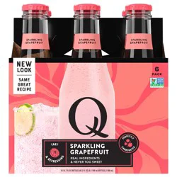 Q Drinks Drinks Sparkling Grapefruit - 6 x 6.7 fl oz Bottles