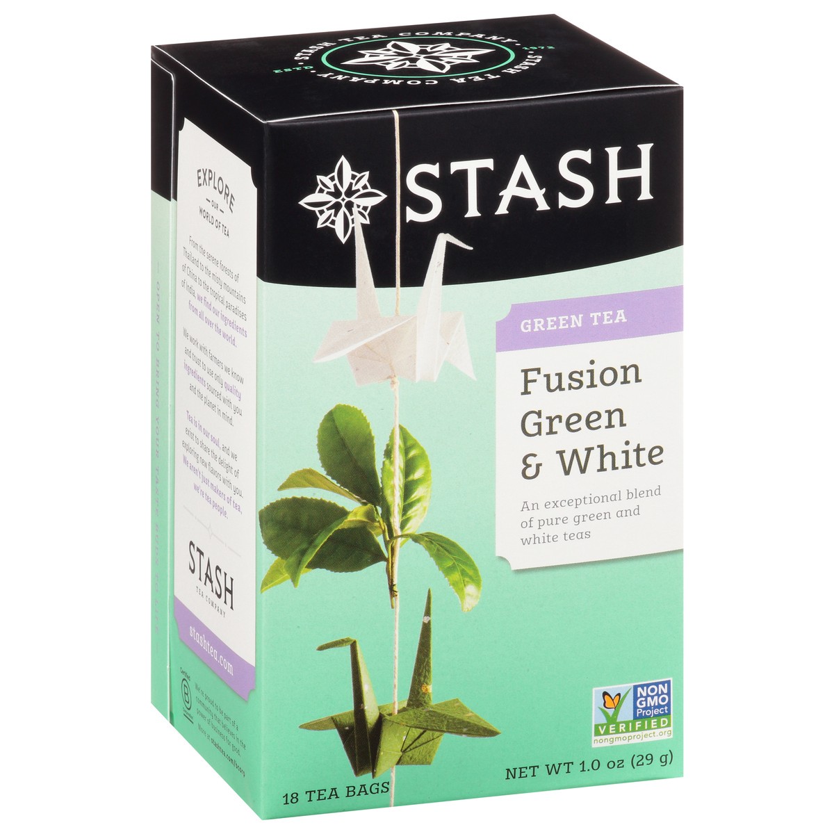 slide 7 of 9, Stash Green Tea, Fusion Green & White, Tea Bags - 18 ct, 18 ct