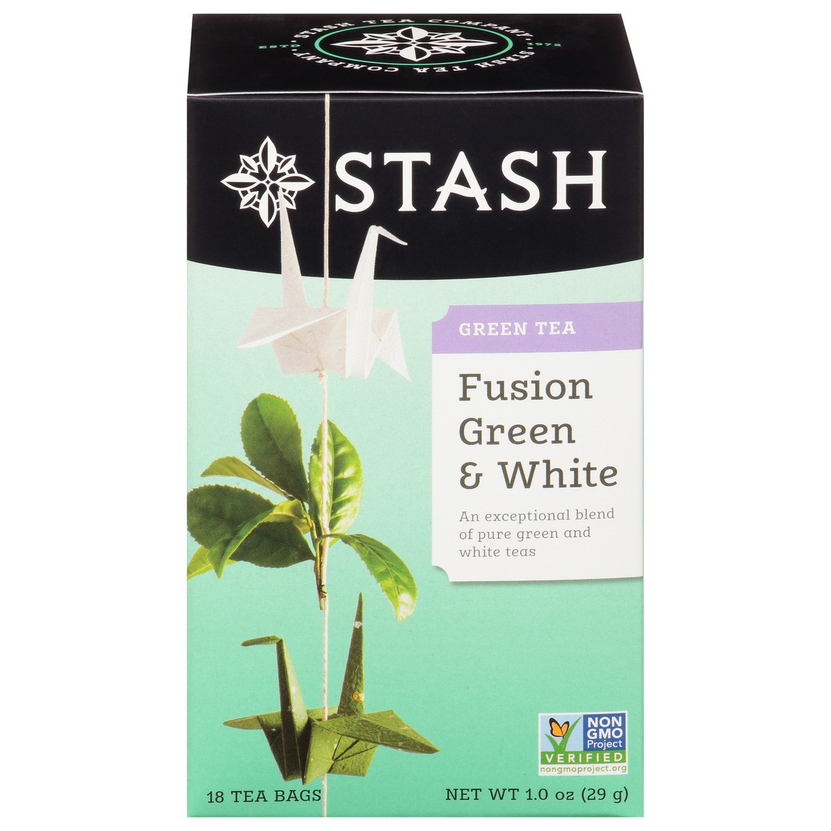 slide 1 of 9, Stash Green Tea, Fusion Green & White, Tea Bags - 18 ct, 18 ct