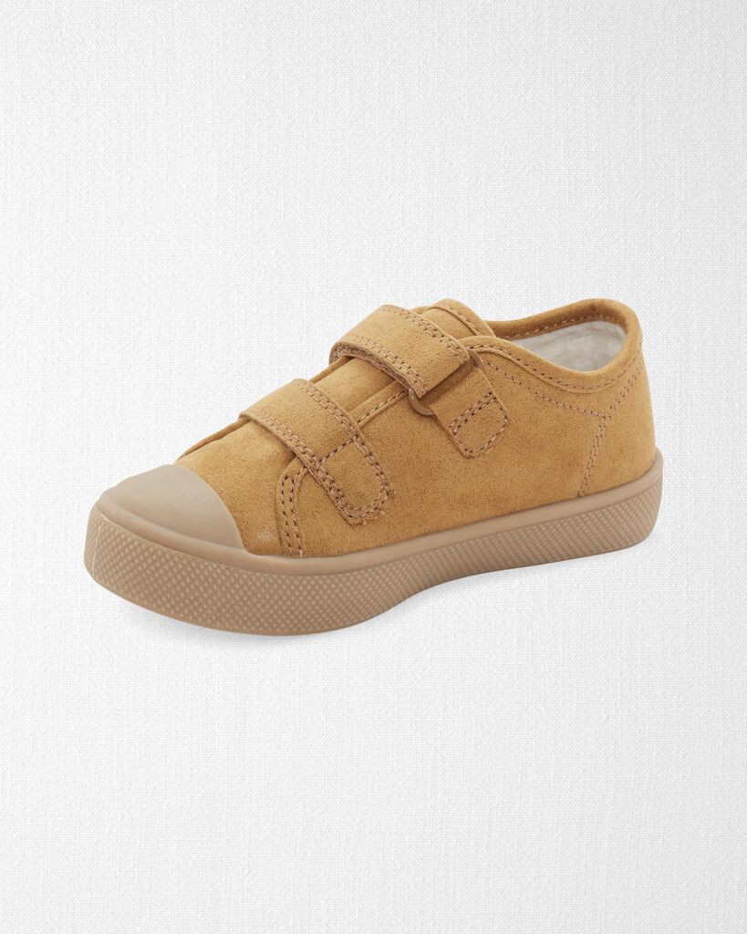 slide 5 of 6, Littleplanet Toddler Cozy Recycled Suede Slip-On Shoes - Tan 9, 1 ct