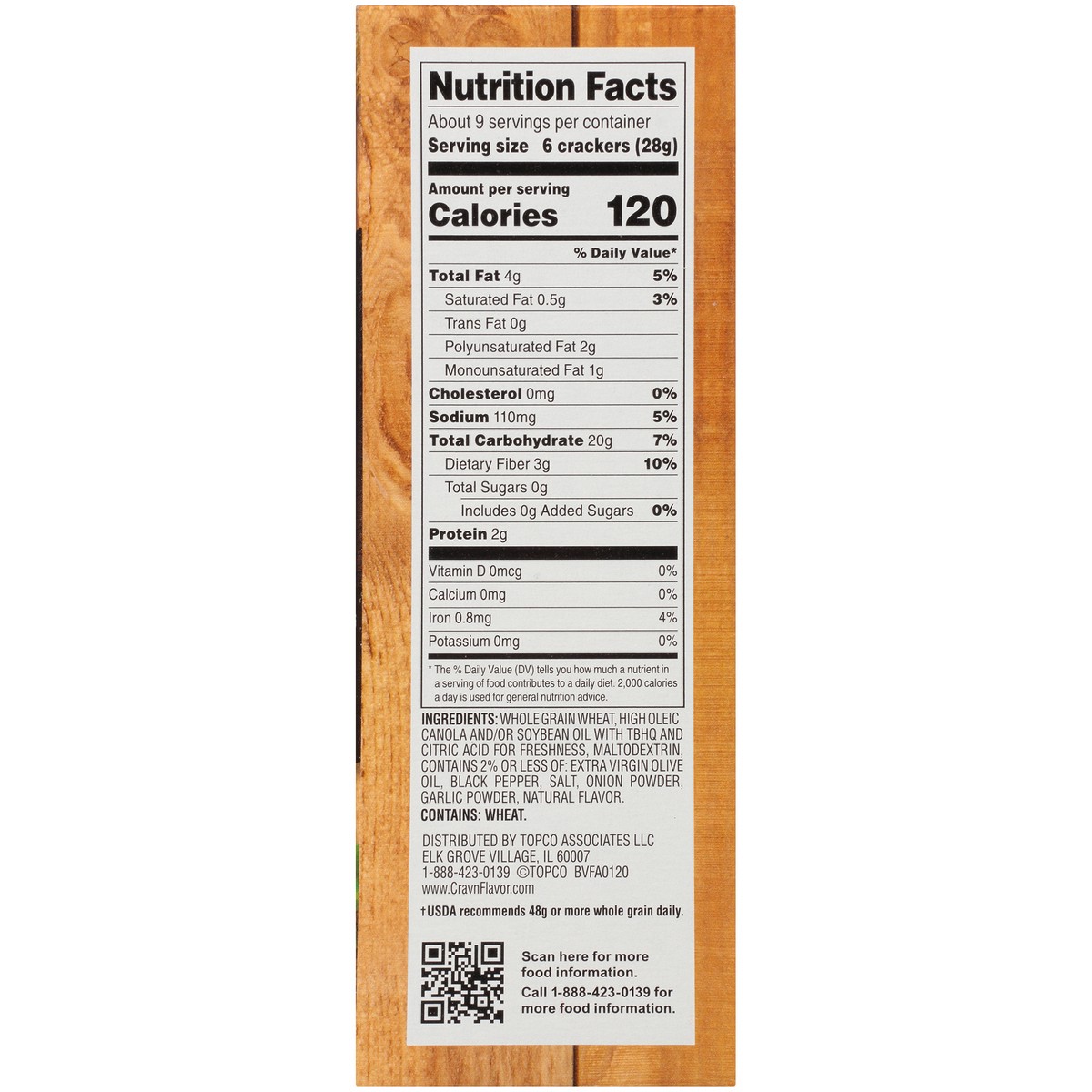 slide 5 of 9, Crav'n Flavor Cracked Black Pepper & Olive Oil Woven Wheats Crackers - 9 oz, 9 oz