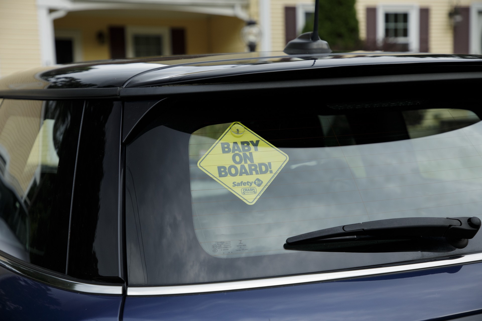 slide 3 of 5, Safety 1ˢᵗ Baby On Board Sign, Yellow, 0.13 lb