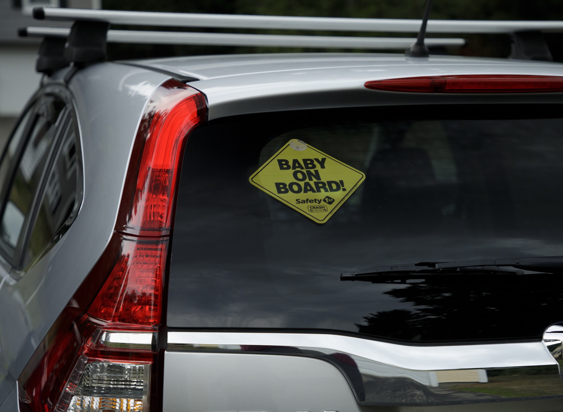 slide 4 of 5, Safety 1ˢᵗ Baby On Board Sign, Yellow, 0.13 lb