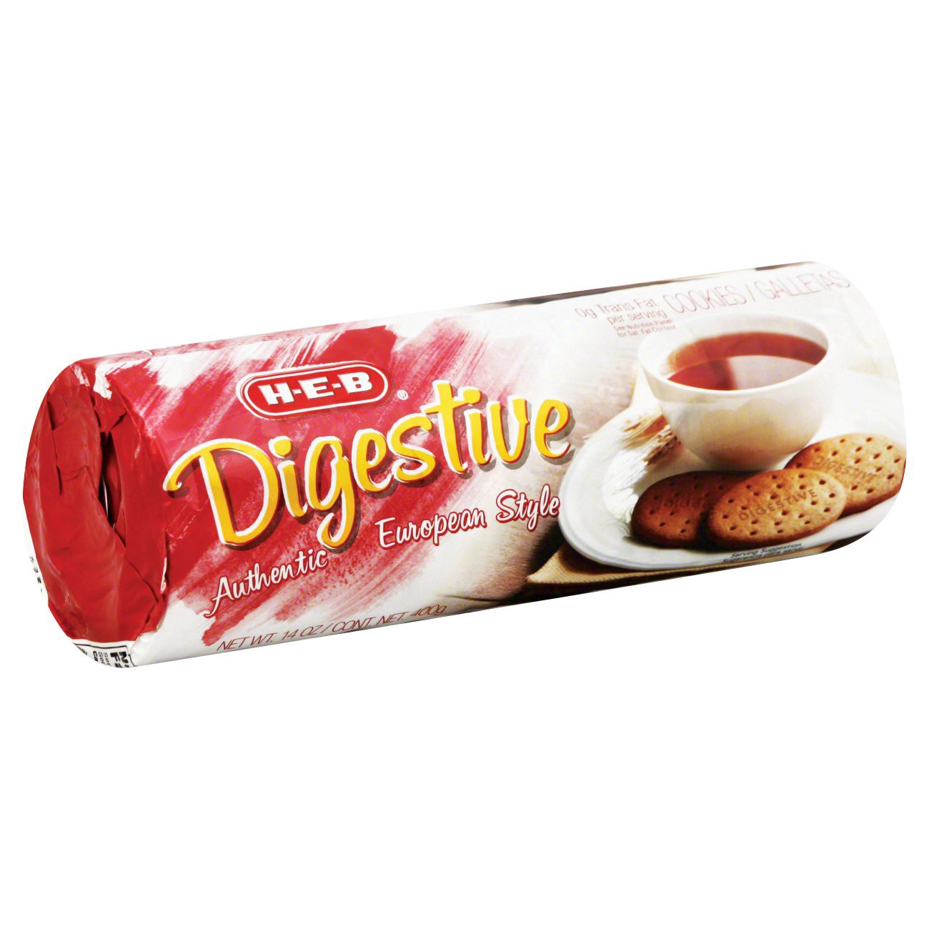 slide 1 of 1, H-E-B Digestive Authentic European Style Cookies, 14.1 oz