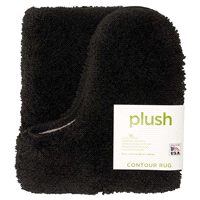 slide 3 of 5, Mohawk Plush Contour Bath Rug, 20"x24" Black, 1 ct