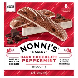 Nonni's Nonni’s Dark Chocolate Peppermint Biscotti, 8-count carton 6.88 oz