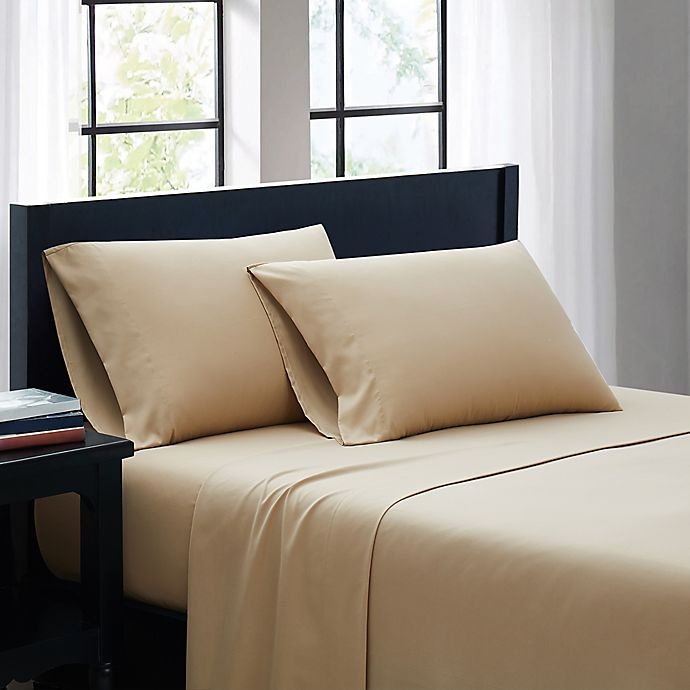 slide 1 of 3, SALT Microfiber California King Sheet Set - Taupe, 1 ct