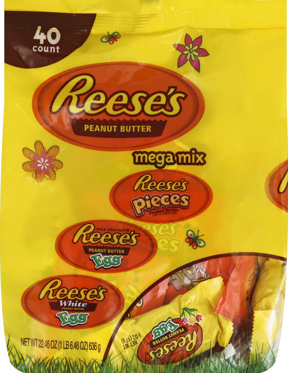 slide 1 of 6, Reese's Mega Mix 40 ea, 40 ct