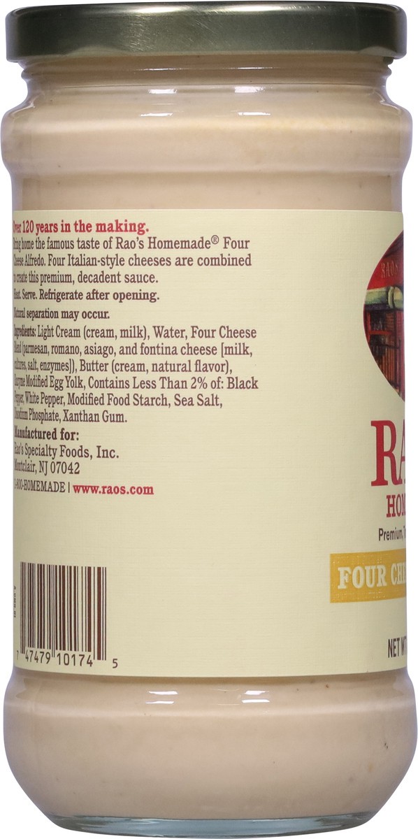 slide 8 of 12, Rao's Homemade Four Cheese Alfredo Sauce 15 oz, 15 oz