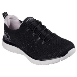 Skechers Women's Virtue Show Runner, Black/Pink, Size 8