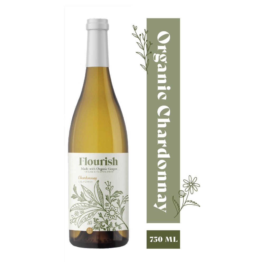 slide 4 of 6, Flourish Chardonnay, 750 ml