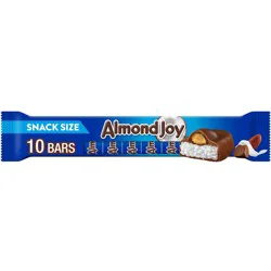 Almond Joy Coconut and Almond Chocolate Snack Size Candy Bars, 0.6 oz