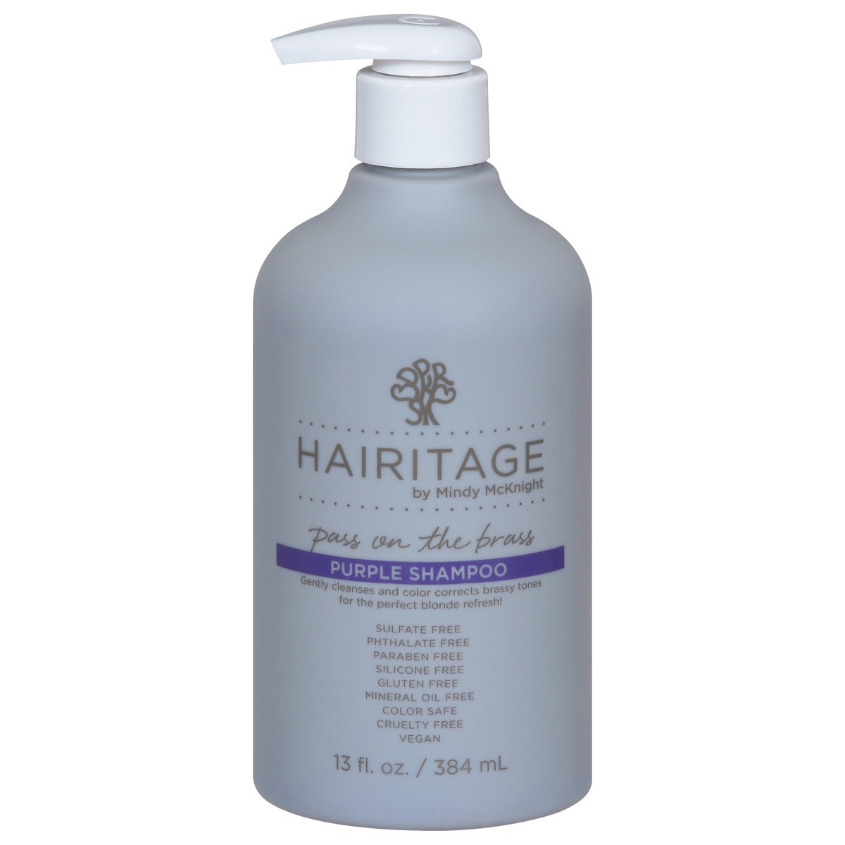 slide 1 of 14, Hairitage by Mindy McKnight Pass on the Brass Purple Shampoo 13 fl oz, 13 fl oz