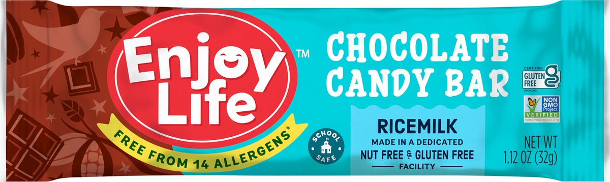 slide 2 of 3, Enjoy Life Ricemilk Chocolate Bar, 1.12 oz, 1.4 oz