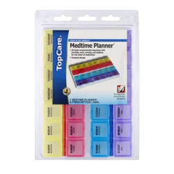 TopCare Four-a-day Weekly Medtime Planner