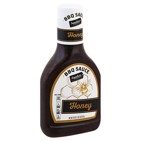 slide 1 of 1, Signature Select Sauce Barbeque Honey, 18 oz