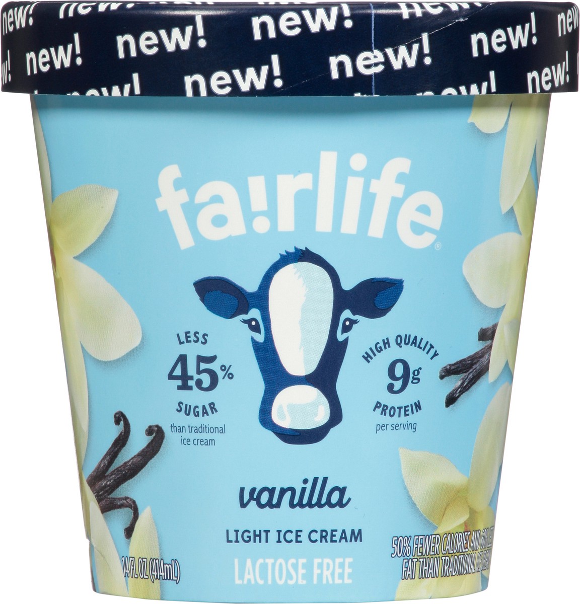 slide 6 of 9, fairlife Light Vanilla Ice Cream 14 fl oz, 14 oz