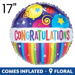 Congratulations! Helium Filled Balloon