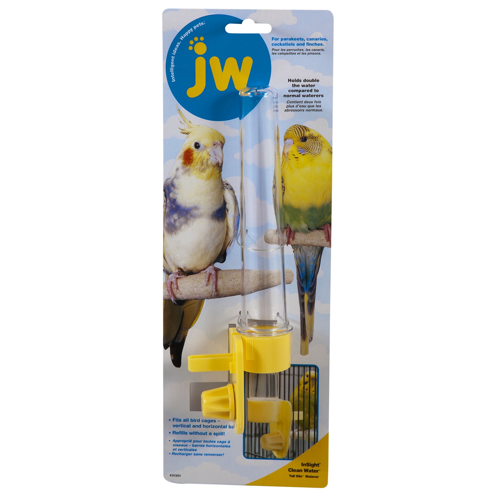 slide 2 of 8, JW Clean Water Silo Bird Waterer, 1 ct