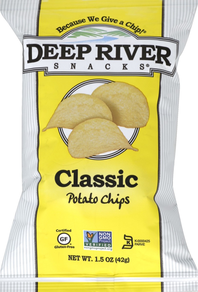 slide 5 of 5, Deep River Snacks Potato Chips, Classic, 1.5 oz