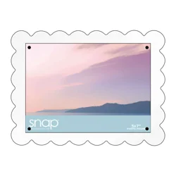 New View Scallop Magnetic Frame Clear 5x7