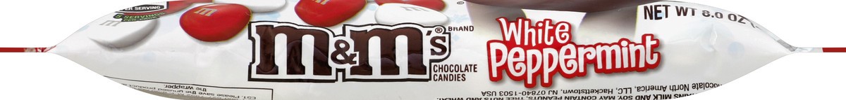 slide 4 of 6, M&M's White Peppermint Chocolate Candy For The Holidays, 8 oz