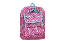 Cudlie Backpack Set - Gem/Rainbow/ Pink Checkered