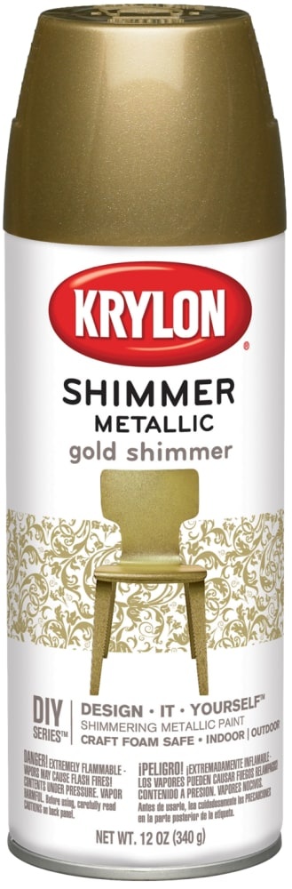 slide 1 of 1, Krylon Shimmer Metallic Spray Paint - Gold Shimmer - 12 Ounce, 11.5 oz