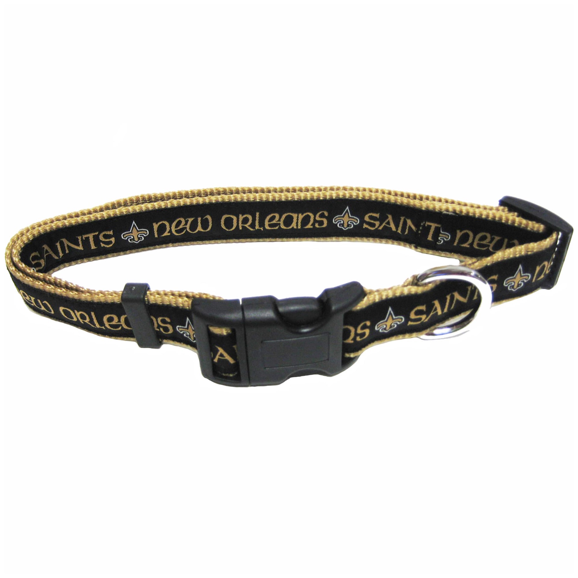 slide 1 of 1, Pets First New Orleans Saints NFL Dog Collar, LG